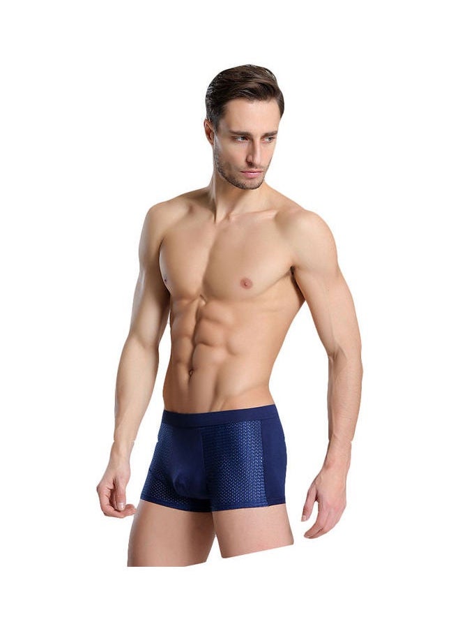 Comfortable Mid-Rise Boxers Dark Blue