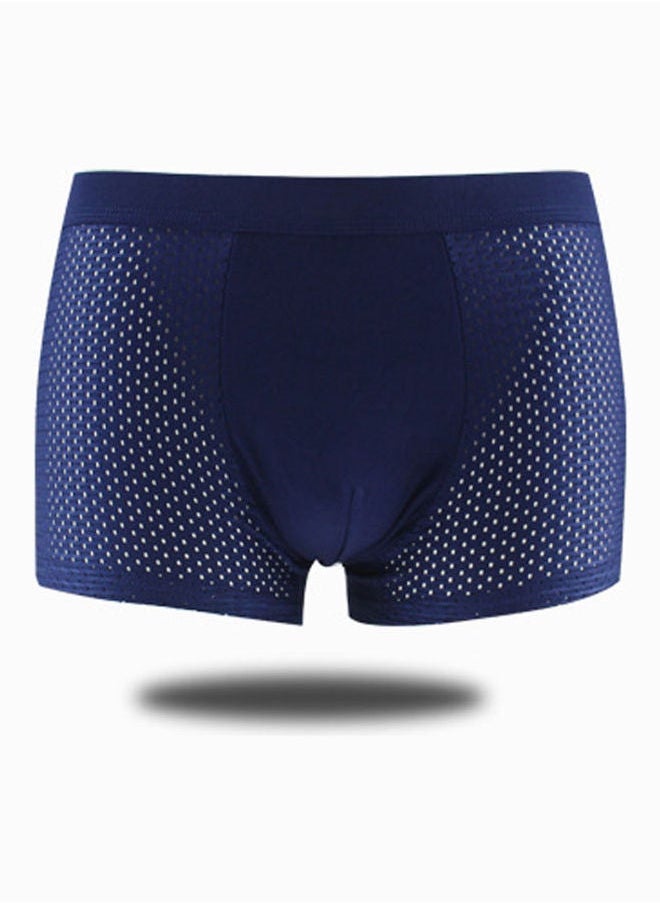 Comfortable Mid-Rise Boxers Dark Blue
