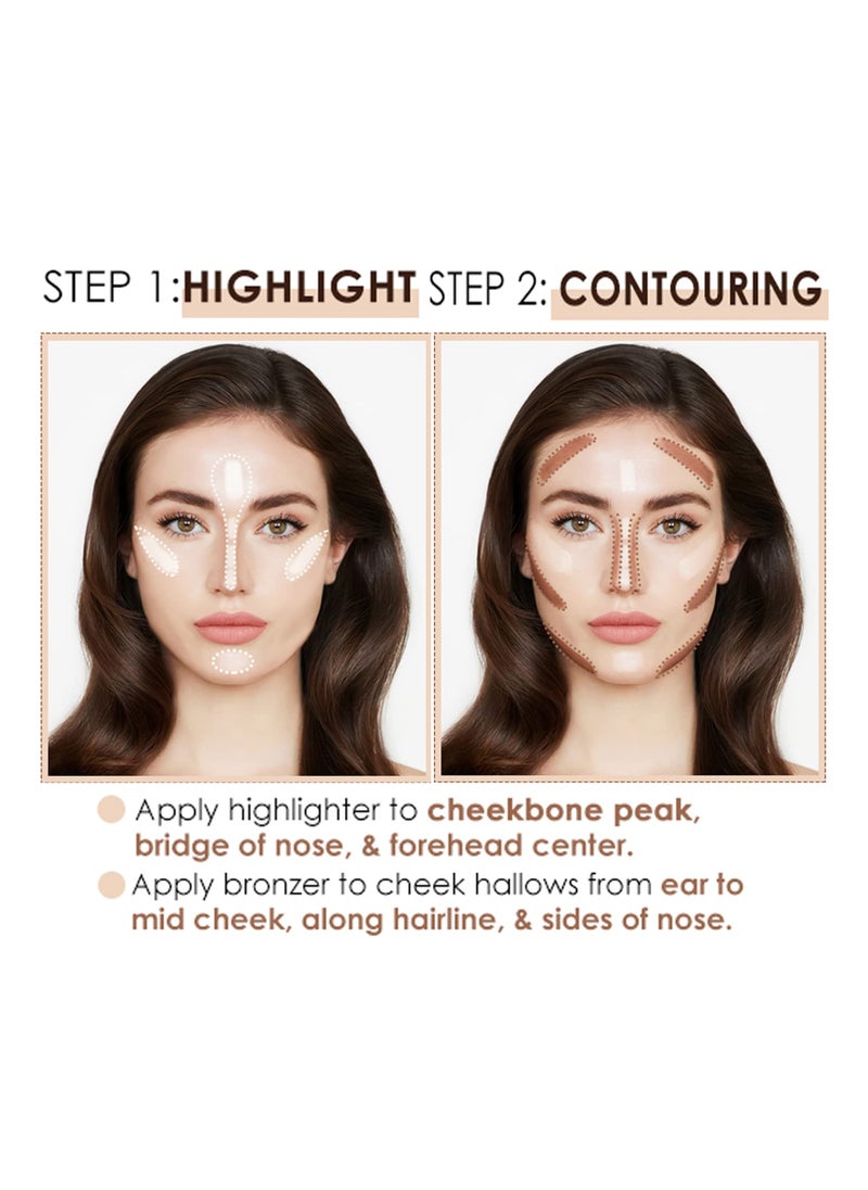 2023 Upgraded Version of Concealer Stick 6 Colors Concealer Highlight Stick 2 in 1 Double Head Repair Cream Repair Waterproof Professional Facial Repair