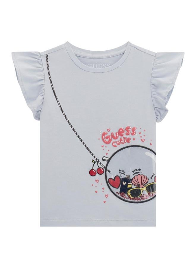 Kids Printed Crew Neck T-Shirt