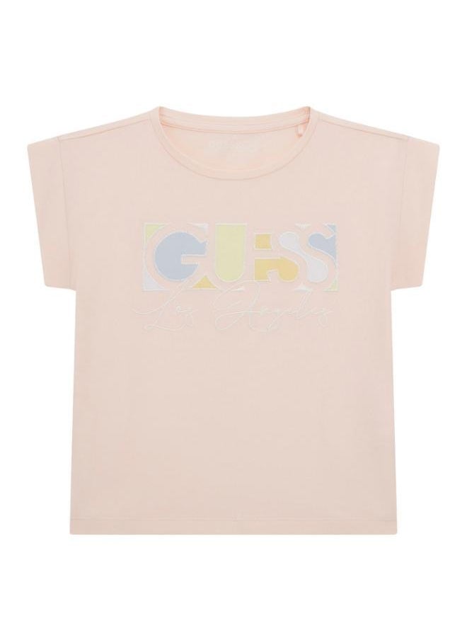 Kids Slogan Crew Neck T-Shirt