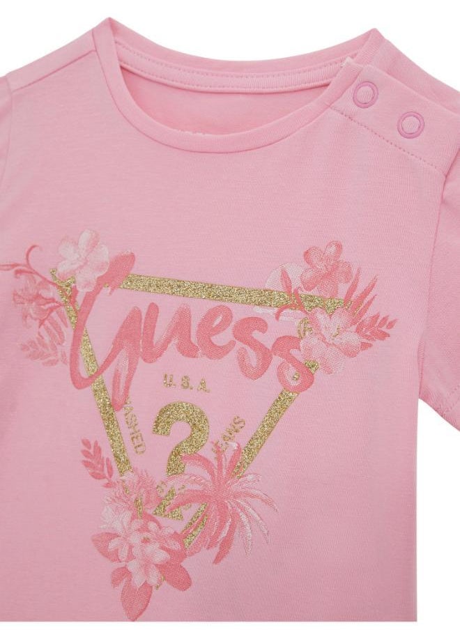 Kids Printed Crew Neck T-Shirt