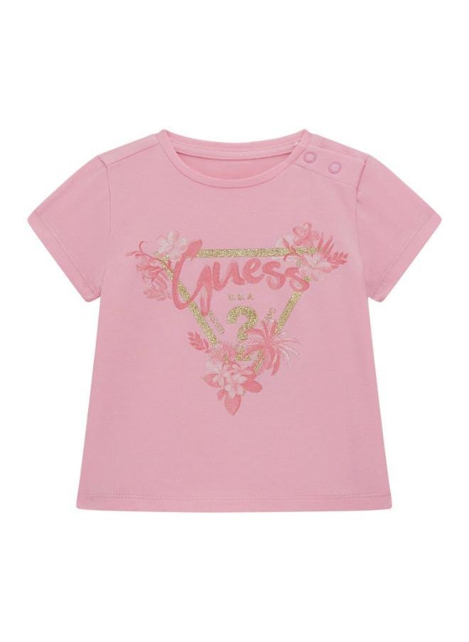 Kids Printed Crew Neck T-Shirt