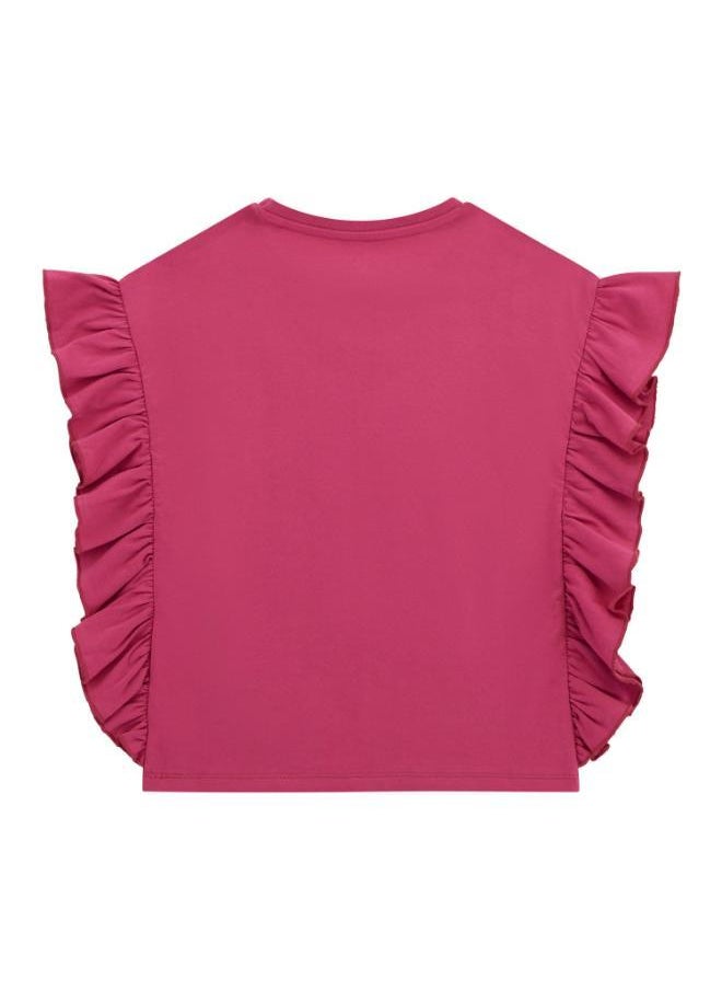 Kids Slogan Crew Neck T-Shirt