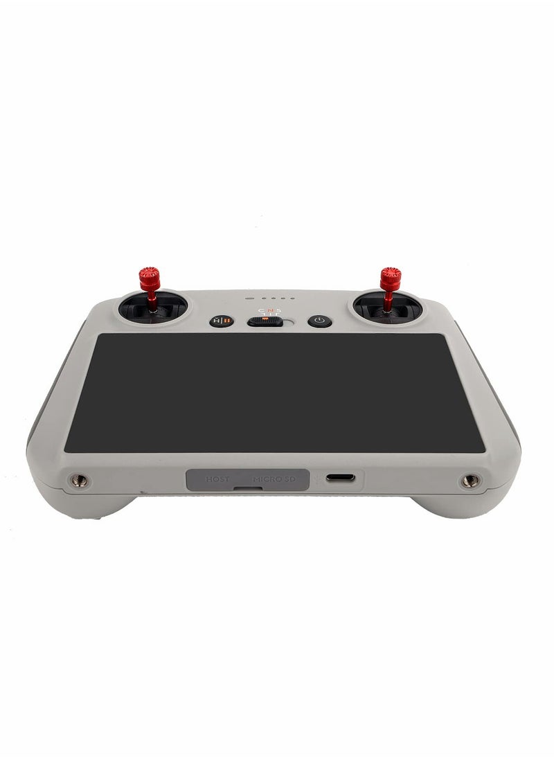 Mini 3 Pro Remote Control Sticks for DJI RC, Aircraft aluminum Alloy Controller Thumb Stickers/Joystick/Rocker Replacement Parts, for DJI Mini 3 Pro Accessories (Red)