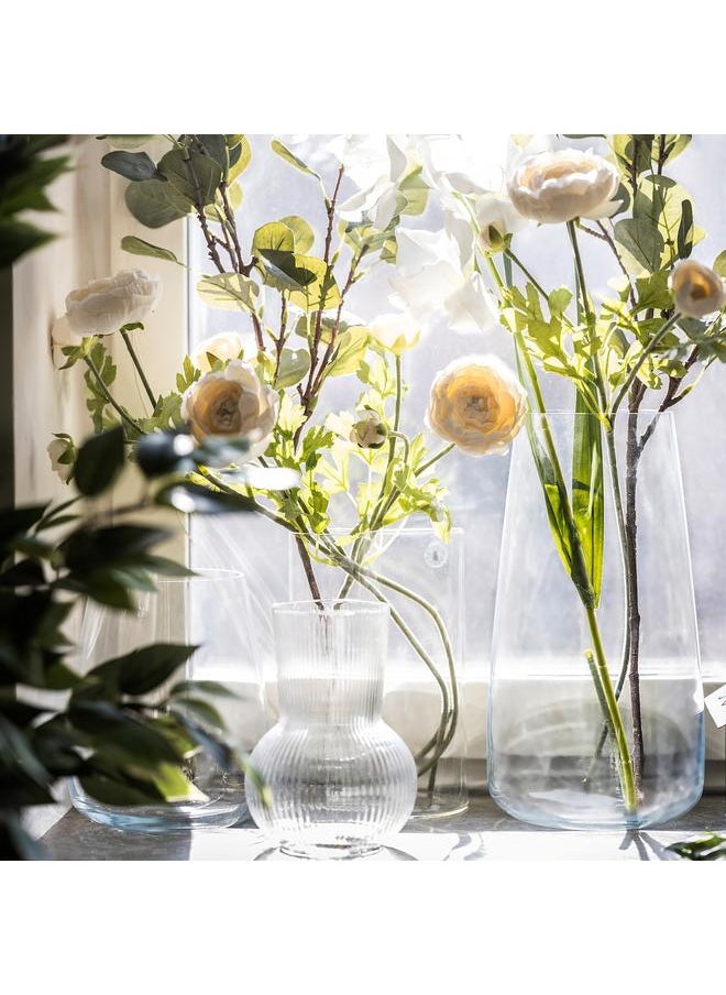 Vase/watering can, clear glass, 21 cm