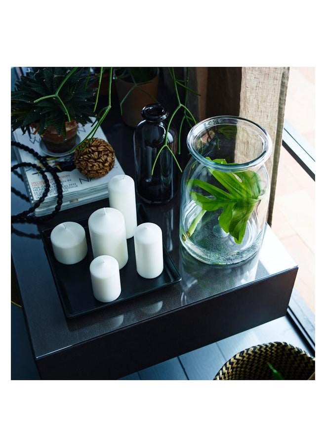 Vase, clear glass, 29 cm