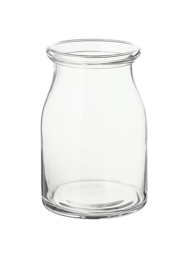 Vase, clear glass, 29 cm