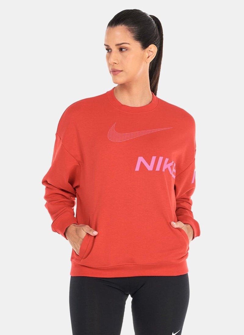Women's Dri-FIT Get Fit Graphic Crew Sweatshirt
