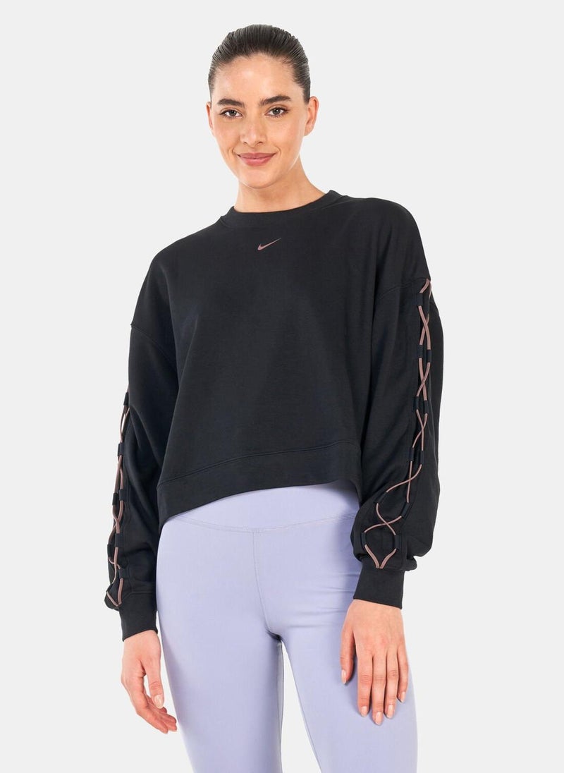 Women's Dri-FIT Get Fit French Terry Crewneck Novelty Sweatshirt