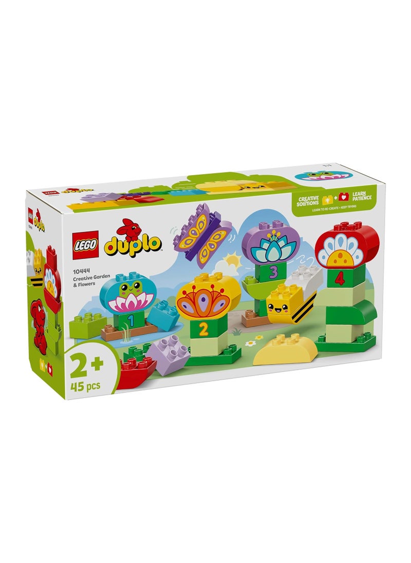 LEGO DUPLO Creative Garden & Flowers Stacking Toy, Montessori Set Inspires Imaginative Play