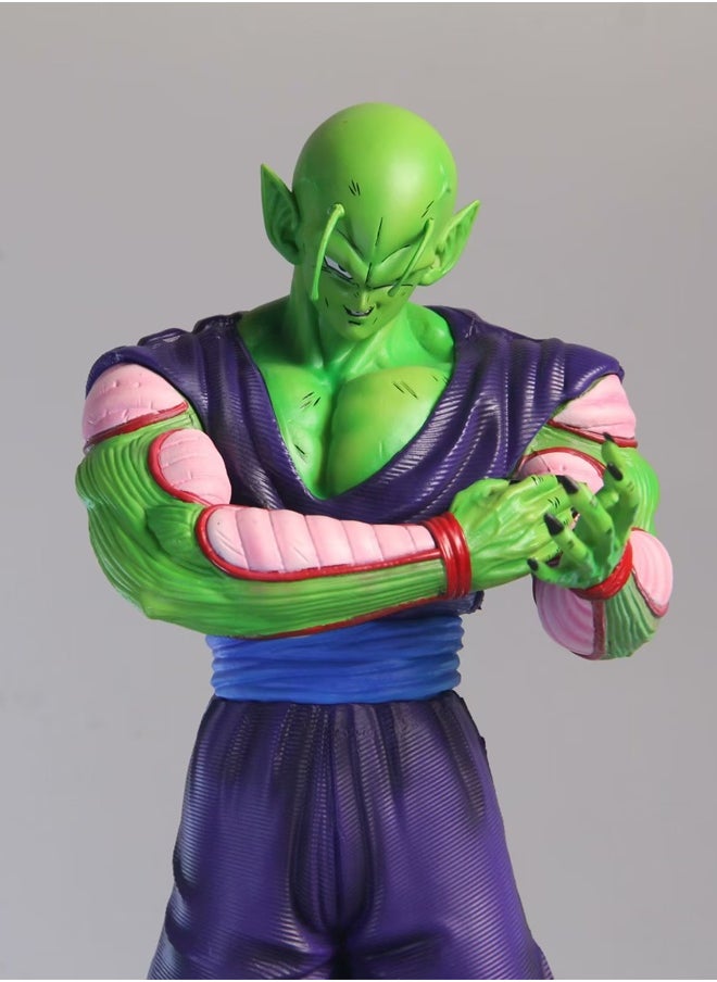 Dragon Ball Piccolo Action Figure Decorative Resin Sculpture Home Decor Statue, Art Figurine Home Ornament Decoration for Office, Living Room, Bedroom, Book Shelf, TV Cabinet, Desktop