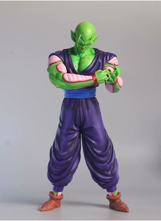 Dragon Ball Piccolo Action Figure Decorative Resin Sculpture Home Decor Statue, Art Figurine Home Ornament Decoration for Office, Living Room, Bedroom, Book Shelf, TV Cabinet, Desktop