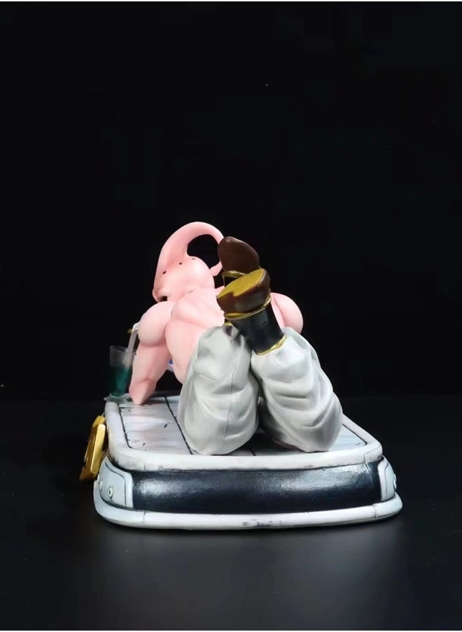 Dragon Ball Majin Buu Action Figure Decorative Resin Sculpture Home Decor Statue, Art Figurine Home Ornament Decoration for Office, Living Room, Bedroom, Book Shelf, TV Cabinet, Desktop
