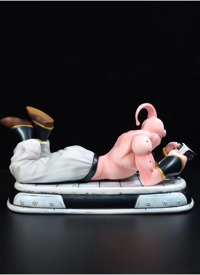 Dragon Ball Majin Buu Action Figure Decorative Resin Sculpture Home Decor Statue, Art Figurine Home Ornament Decoration for Office, Living Room, Bedroom, Book Shelf, TV Cabinet, Desktop