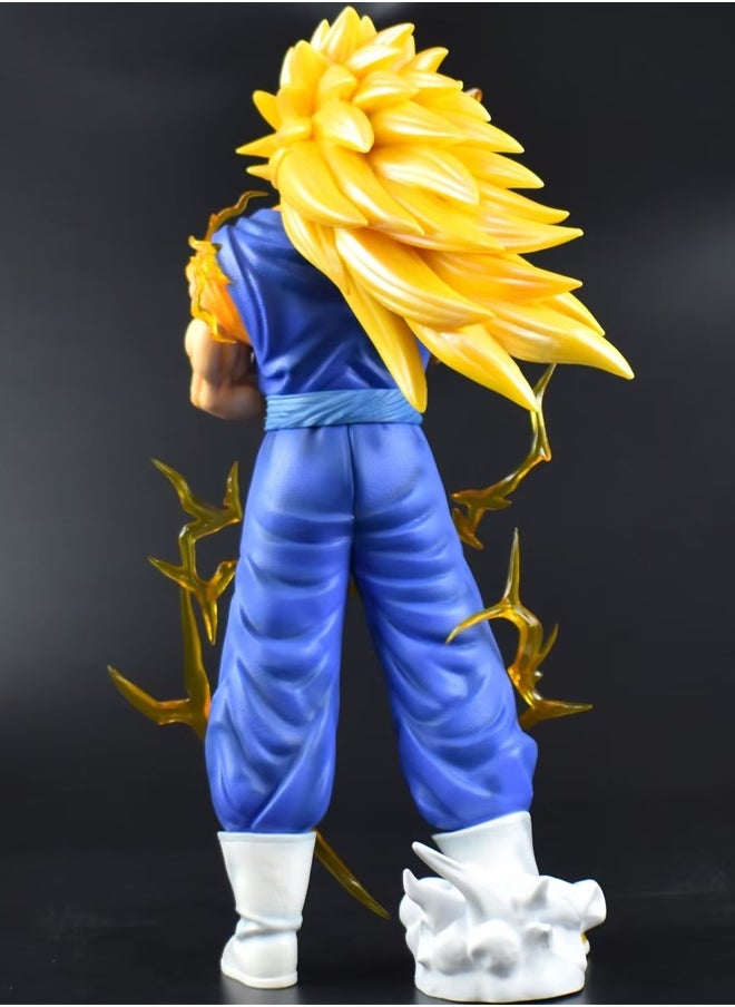 Dragon Ball Vegito（Three avatars can be replaced） Action Figure Decorative Resin Sculpture Home Decor Statue, Art Figurine Home Ornament Decoration for Office, Living Room, Bedroom, Book Shelf, TV Cabinet, Desktop