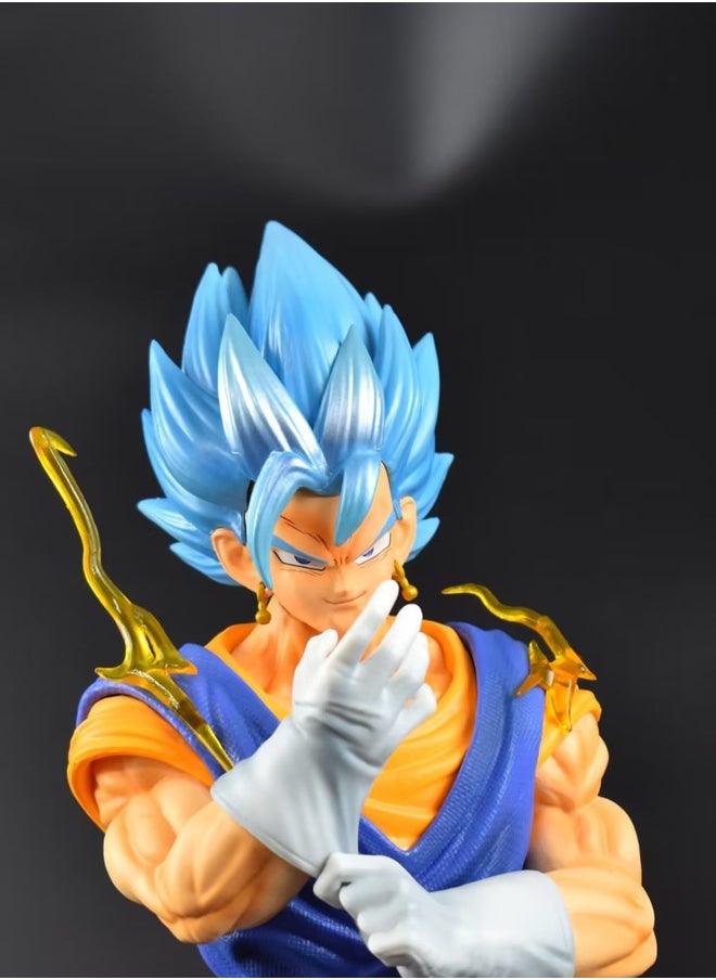 Dragon Ball Vegito（Three avatars can be replaced） Action Figure Decorative Resin Sculpture Home Decor Statue, Art Figurine Home Ornament Decoration for Office, Living Room, Bedroom, Book Shelf, TV Cabinet, Desktop