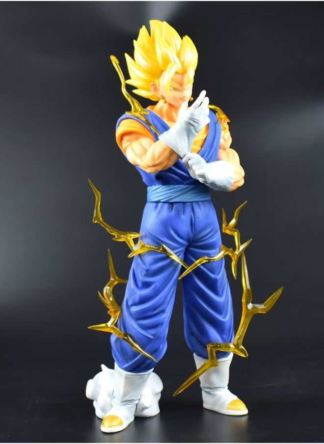Dragon Ball Vegito（Three avatars can be replaced） Action Figure Decorative Resin Sculpture Home Decor Statue, Art Figurine Home Ornament Decoration for Office, Living Room, Bedroom, Book Shelf, TV Cabinet, Desktop
