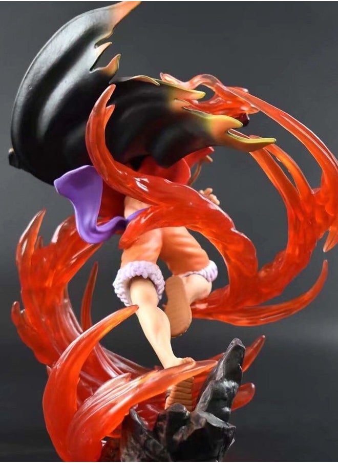 One Piece BUSOSHOKU HAKI:EMISSION Road Flying Action Figure Decorative Resin Sculpture Home Decor Statue, Art Figurine Home Ornament Decoration for Office, Living Room, Bedroom, Book Shelf, TV Cabinet, Desktop