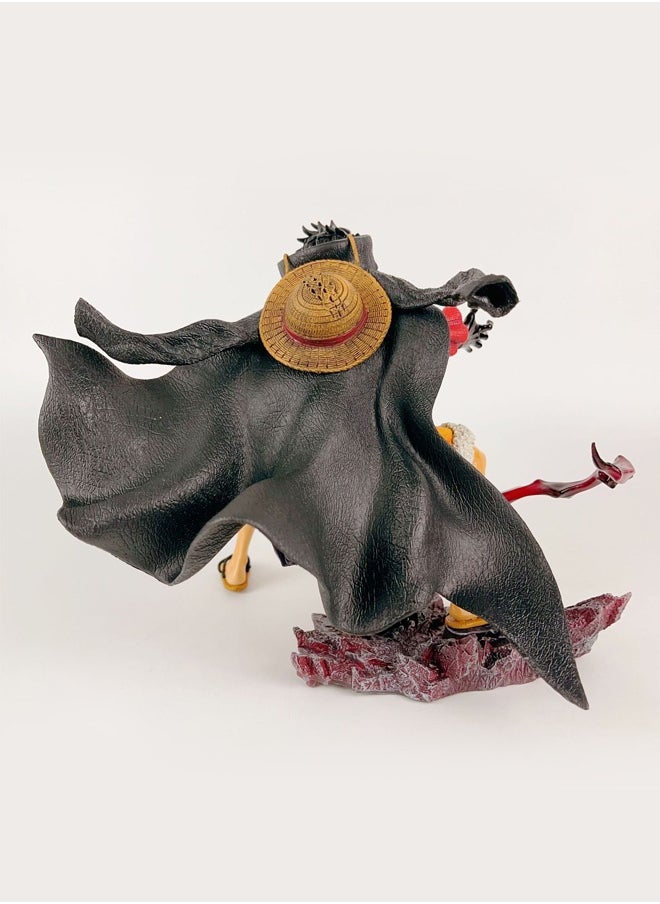One Piece Ghost Island Luffy Action Figure Decorative Resin Sculpture Home Decor Statue, Art Figurine Home Ornament Decoration for Office, Living Room, Bedroom, Book Shelf, TV Cabinet, Desktop