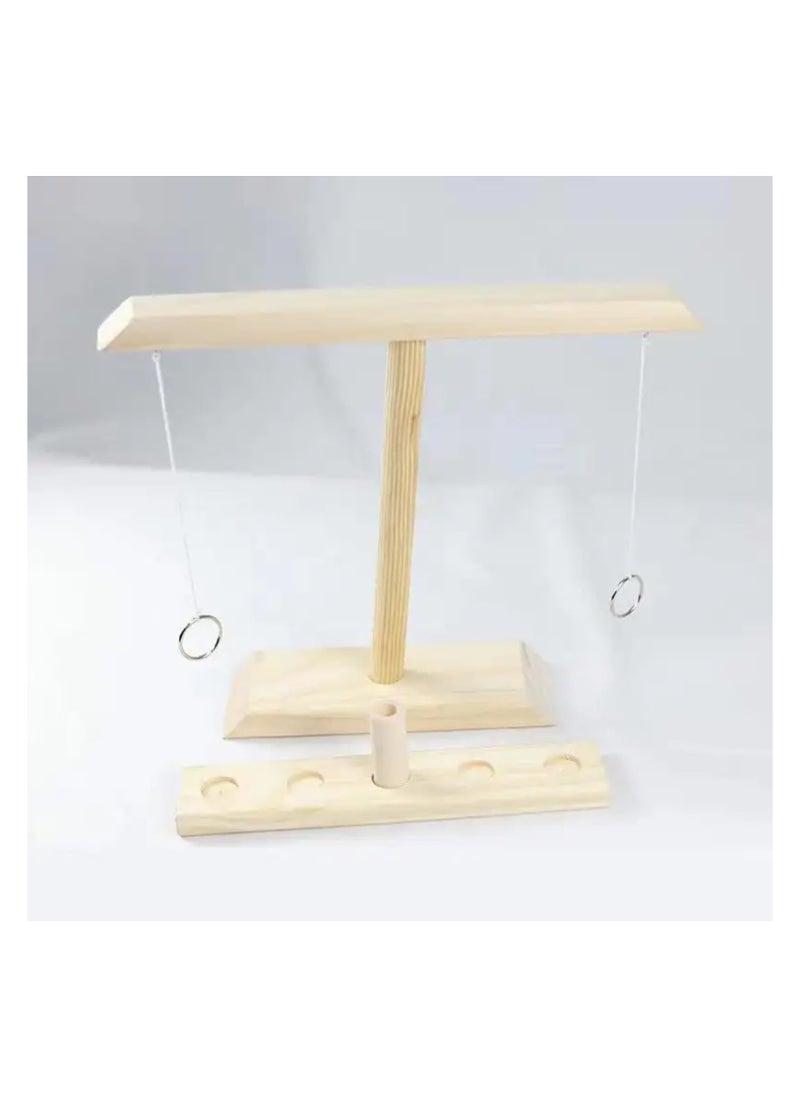 Wooden Sling Tabletop Board for Party Entertainment, Fast-Paced Interactive Game for Family Fun, Skill Building, Coordination, and Competitive Play – Indoor Wooden Game for All Occasions