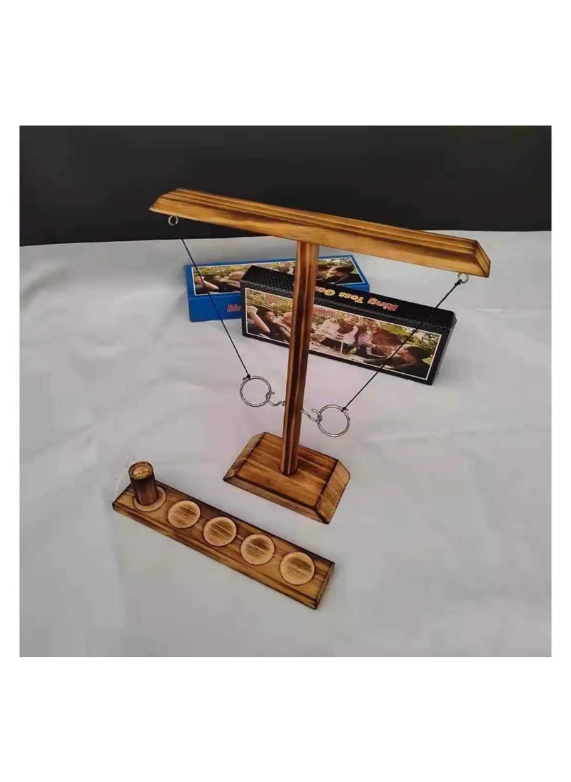 Wooden Sling Tabletop Board for Party Entertainment, Fast-Paced Interactive Game for Family Fun, Skill Building, Coordination, and Competitive Play – Indoor Wooden Game for All Occasions