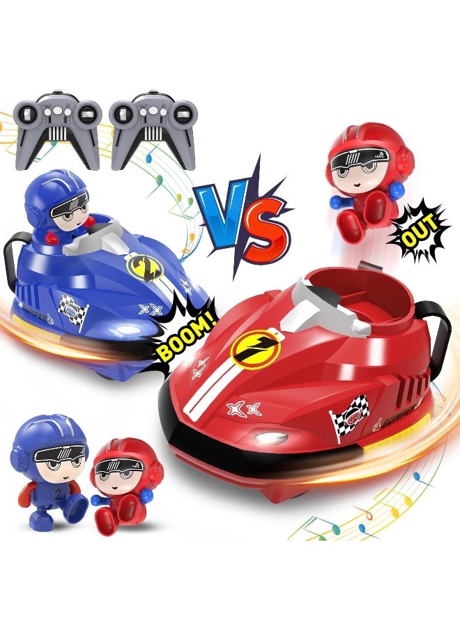 Moonmen Pop Up Remote Control Collision Cars Set of 2