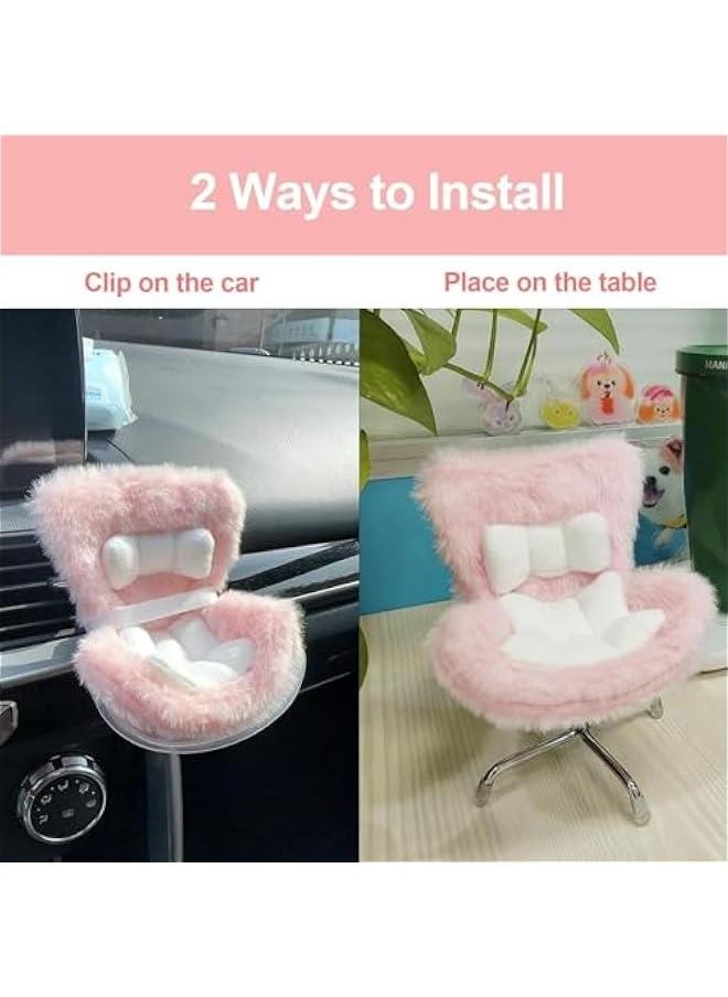 Labu Car Seat – Car Air Vent Safety Seat, Decorative Display Stand for Labu Dolls, Cute & Functional Ornament for Labu Fans and Collectors (Brown)