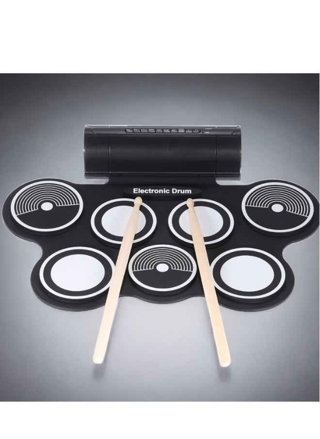 Portable Foldable Silicone Electronic Drum Pad Kit