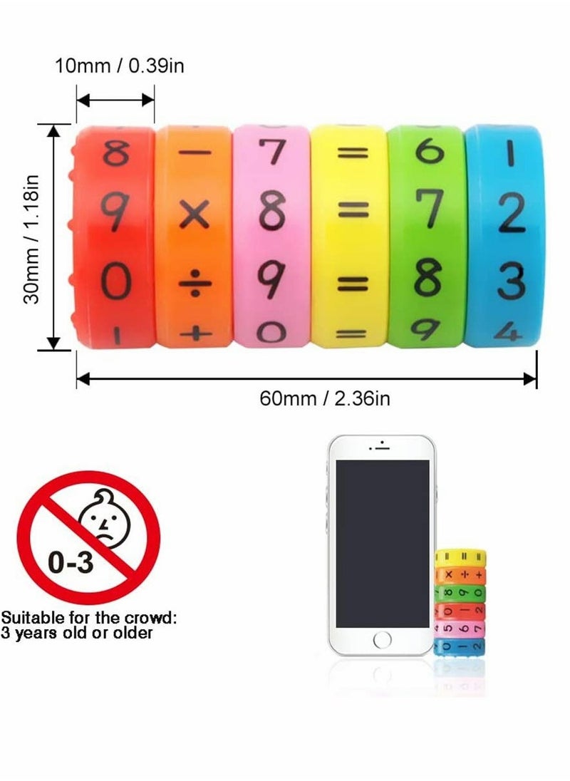 Arithmetic Cylindrical Toy Wooden Cubes Digital Cognition Kid Teaching Aids Math Educational Learning Toys Intelligence Brain Developing Cube