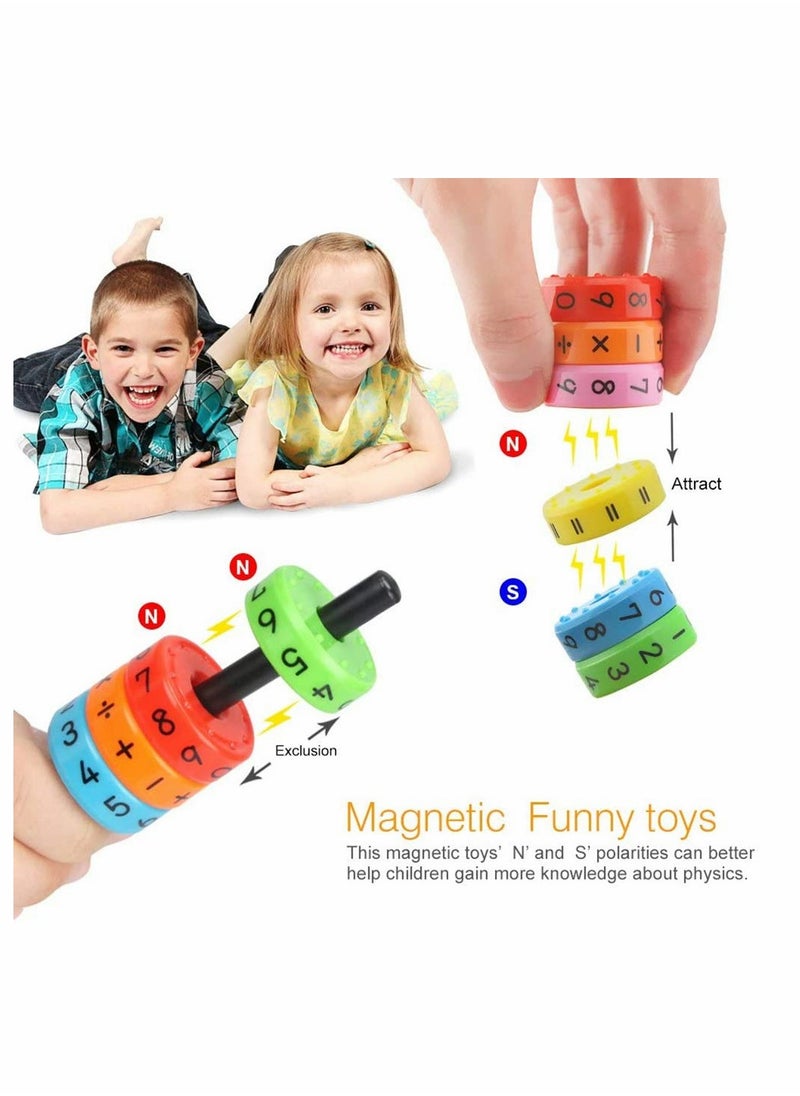Arithmetic Cylindrical Toy Wooden Cubes Digital Cognition Kid Teaching Aids Math Educational Learning Toys Intelligence Brain Developing Cube