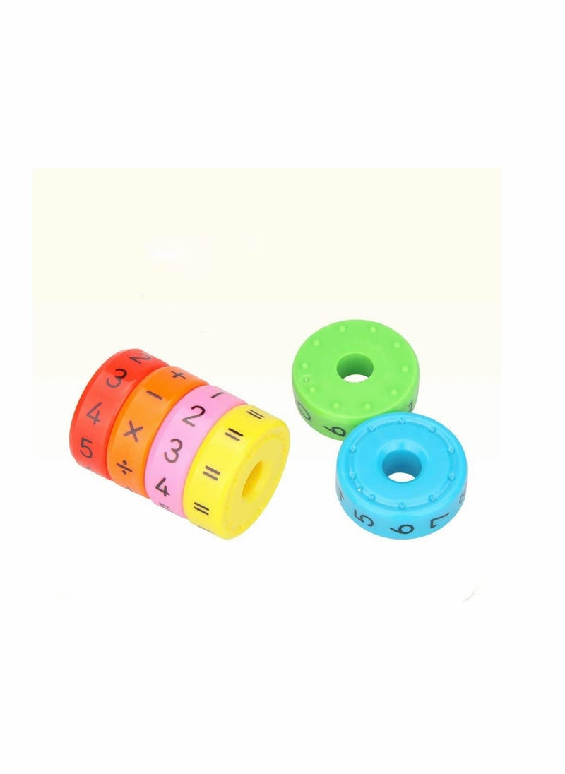 Arithmetic Cylindrical Toy Wooden Cubes Digital Cognition Kid Teaching Aids Math Educational Learning Toys Intelligence Brain Developing Cube