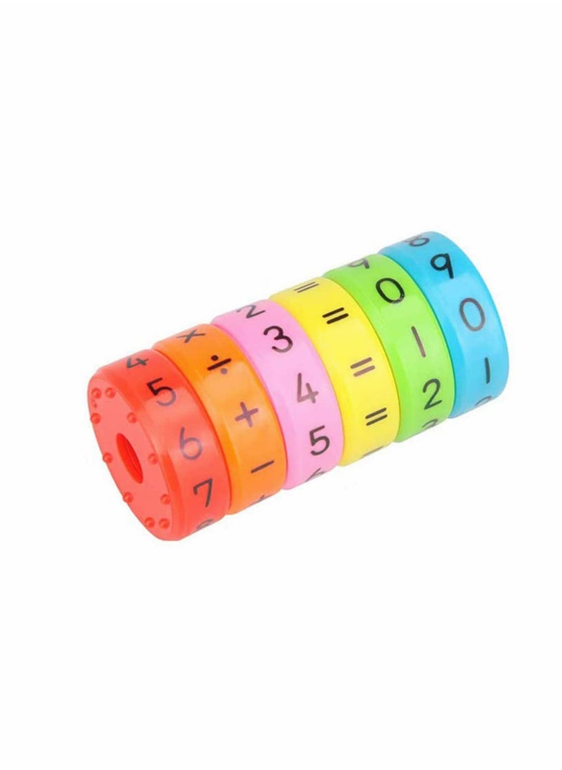 Arithmetic Cylindrical Toy Wooden Cubes Digital Cognition Kid Teaching Aids Math Educational Learning Toys Intelligence Brain Developing Cube