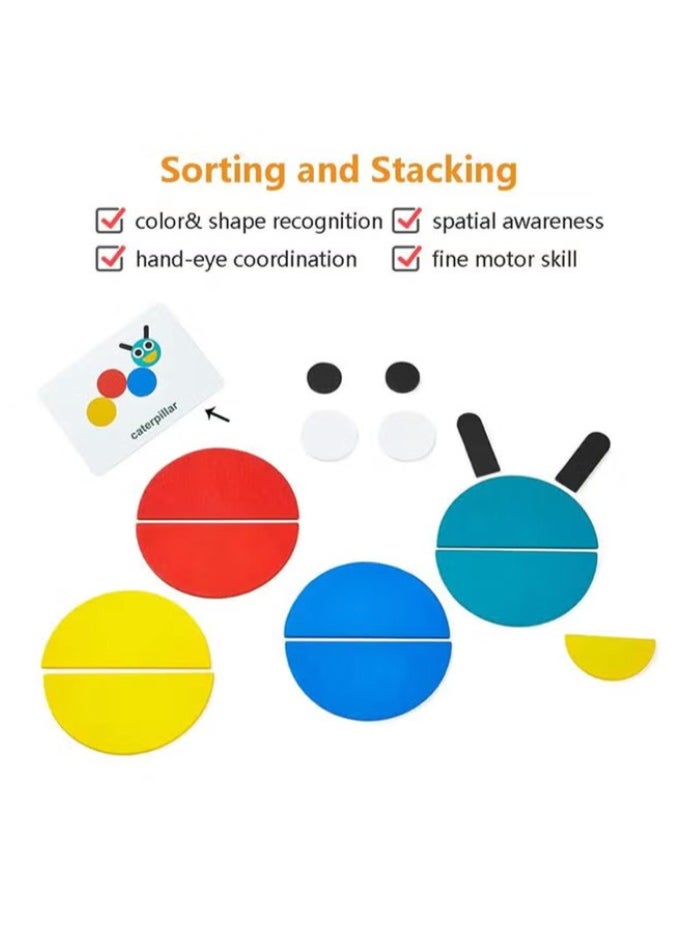 Iron box Montessori fun shape jigsaw puzzle baby early education toy children jigsaw puzzle girl boy