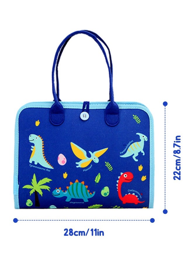 Busy Board for Toddlers,Sensory Activity Board for Preschool Learning,Quiet Book Montessori Toys with Zipper Removable Multiple  Travel Toys for Boy and Girl(blue)