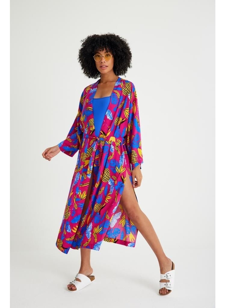 Pune Model Kimono - Pareo Beach Dress Swimsuit Top Kimono - Women's Kimono