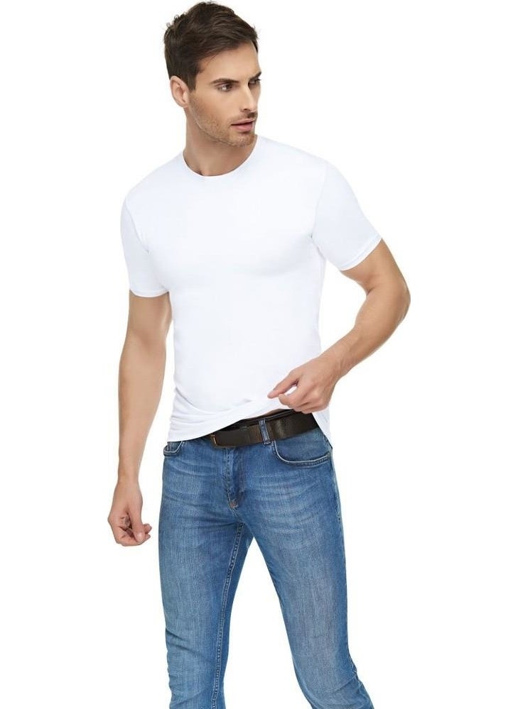 Pack of 6 Elite Elastane Zero Collar Undershirt 1301