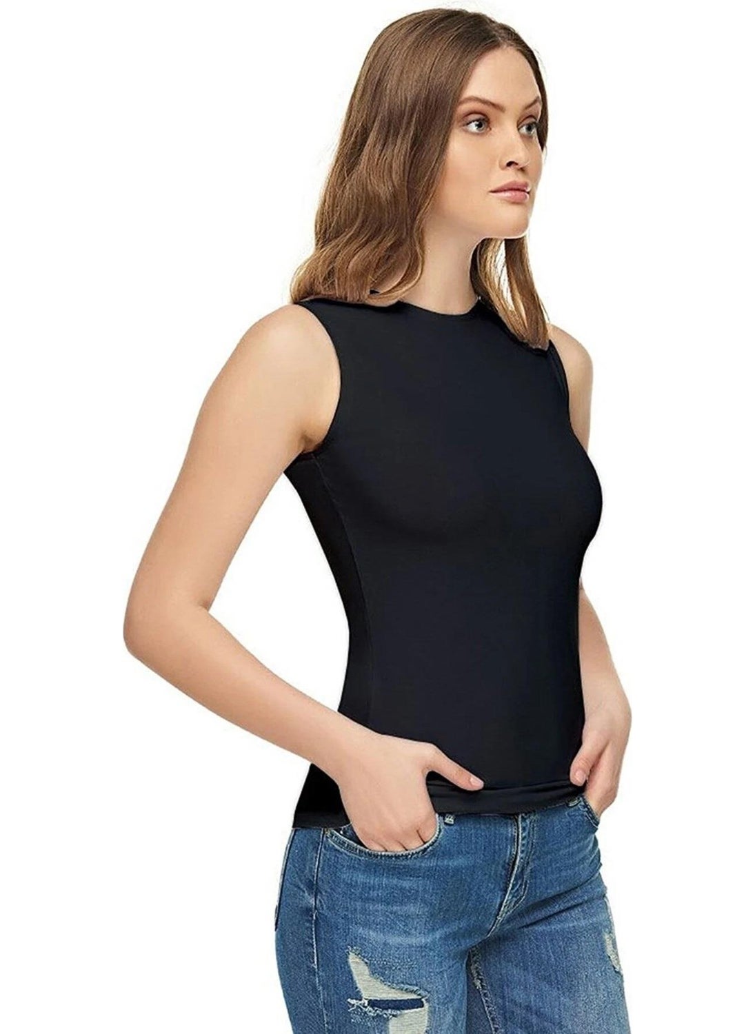 Women's Zero Sleeve Lycra Undershirt Athlete 2201- 6 Pieces