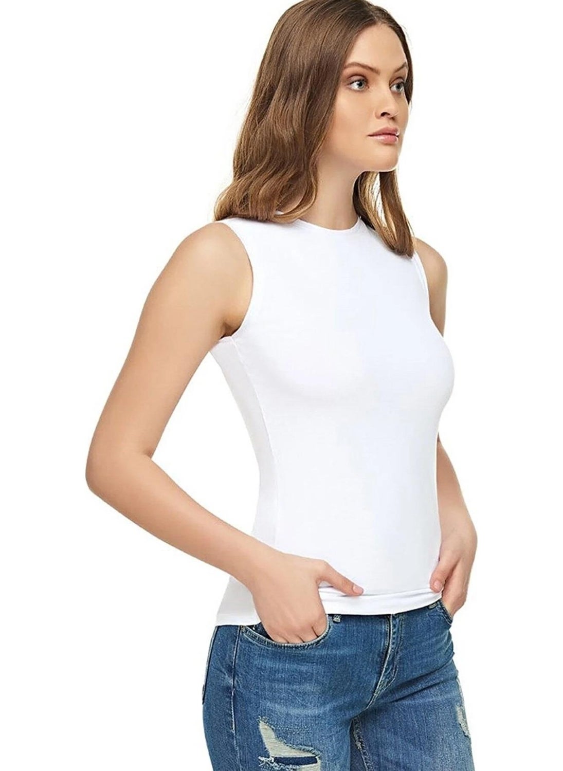 Women's Zero Sleeve Lycra Undershirt Athlete 2201- 6 Pieces