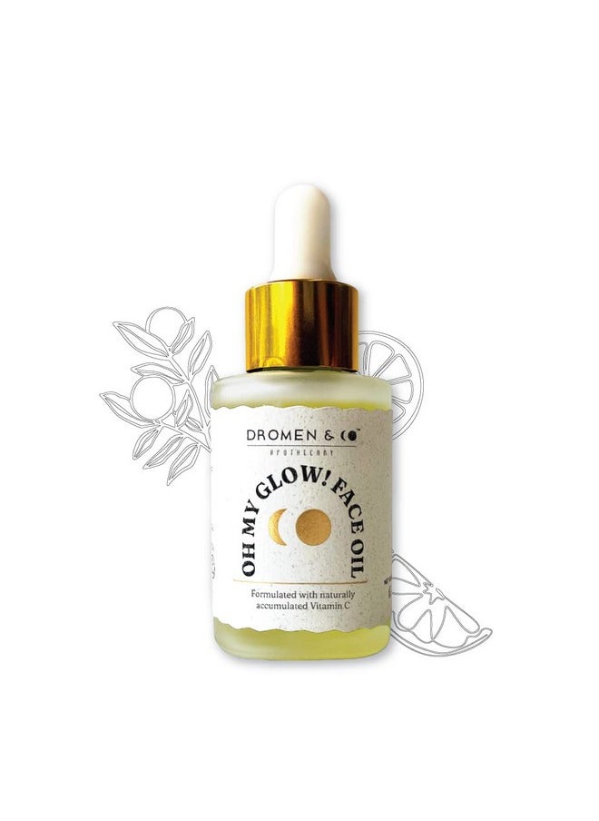 . Oh My Glow! | Dark Spots Uneven Skin Tone & Dull Skin Treatment | Vitamin C, Vitamin A, Vitamin B-Complex, Vitamin E, And Argan Oil | An Oil-Based Glow-Boosting Vitamin C Face Serum For Men & Women | 30 Ml