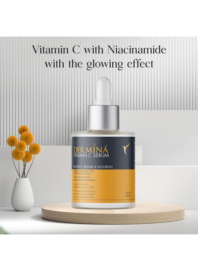 Dermina’s Skin-brightening Vit C Serum - Protect, Repair, and Nourish