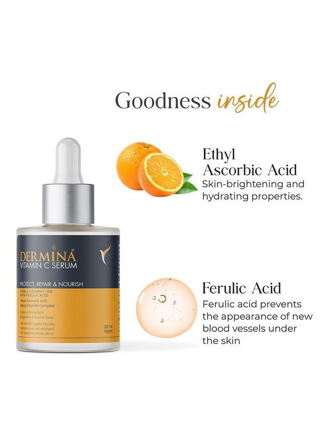 Dermina’s Skin-brightening Vit C Serum - Protect, Repair, and Nourish