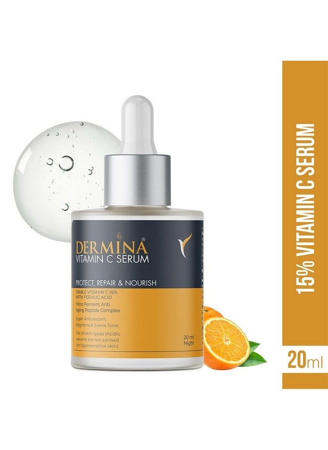 Dermina’s Skin-brightening Vit C Serum - Protect, Repair, and Nourish
