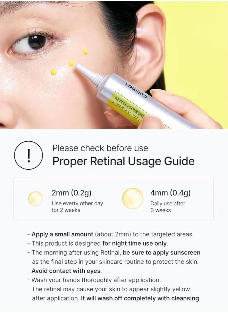 The Vita A Retinal Shot Tightening Booster | with Liposomized Retinal, Matryxyl, Pore Minimizer, Wrinkles & Fine Lines, Firmer Skin, 15ml