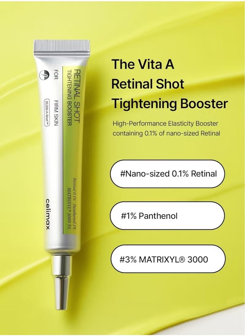 The Vita A Retinal Shot Tightening Booster | with Liposomized Retinal, Matryxyl, Pore Minimizer, Wrinkles & Fine Lines, Firmer Skin, 15ml