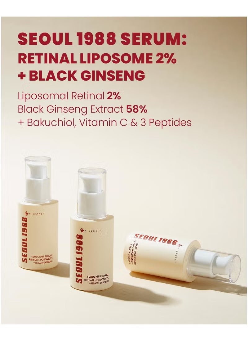 SEOUL 1988 Serum : Retinal Liposome 2% + Black Ginseng, 30ml