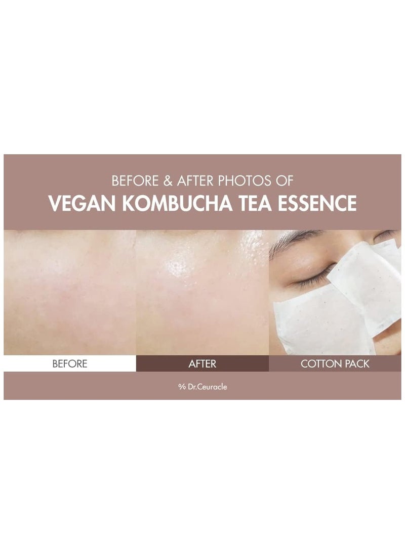 Dr. Ceuracle Vegan Kombucha Cream Essence, Cruelty Free The Most Effective All-In-One Serum Korean Skin Care Contains Kombucha, Tea Extract 78%, Camellia, Sunflower Seed Oil Not Tested On Animals