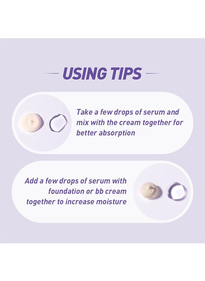 Blueberry Serum,Blueberry Face Serum Sodium Hyaluronic Acid Pure Skin Care Moisturizing Essence for Daily Care, Skin Repair, Brightening Serum for Dark Spots, Fine Lines