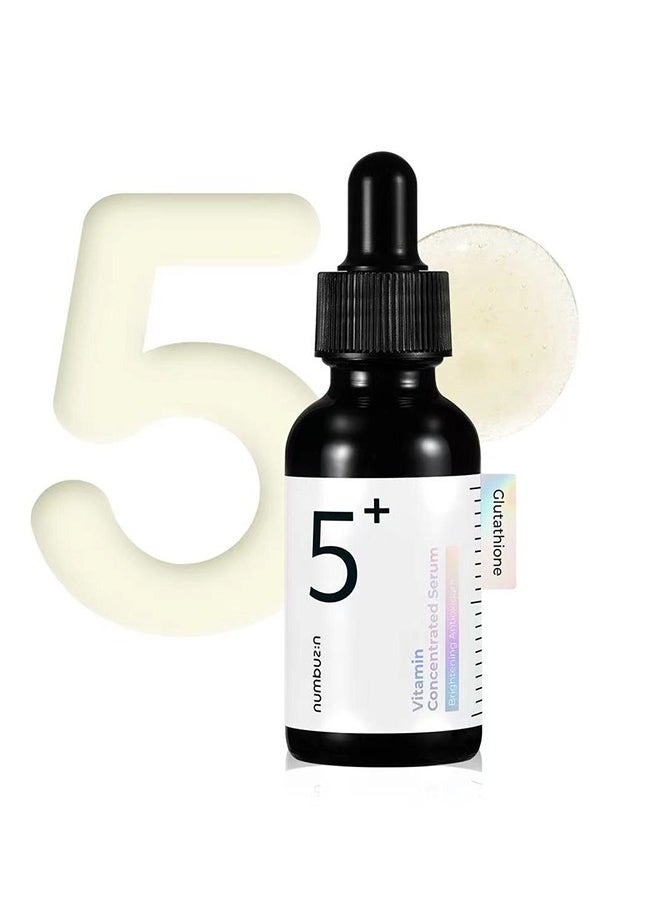 Vitamin Concentrated Serum ,numbuzin No.5 Serum,Glutathione, Vitamin C, Tranexamic Acid ,Hyperpigmentation, Acne Scars ,Suitable for Sensitive Skin 30ml