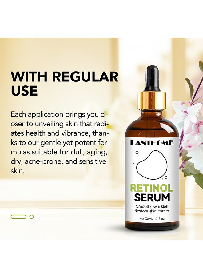 Retinol Serum , Acne Treatment&Pore minimizer, Skin Radiance Treatment Facial Retinol Serum for Spot Removal&Scar Reduction, Tretinoin Alternative Serum for Smooth Skin&Daily Skincare Routine